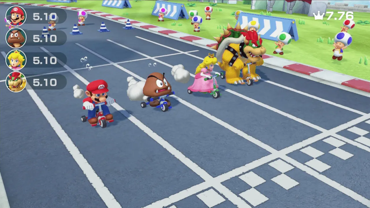 With Mario Party you can play around 80 minigames with your friends.
