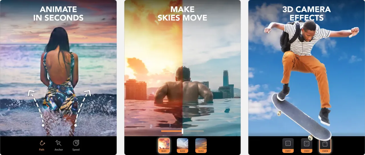 Motionleap let you transform your pictures with unique animated effects.