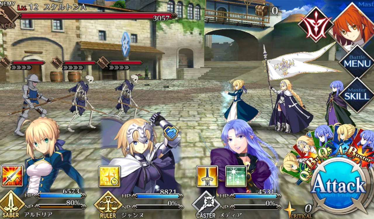 Fate Grand/Order on PC running on Windows with an emulator.