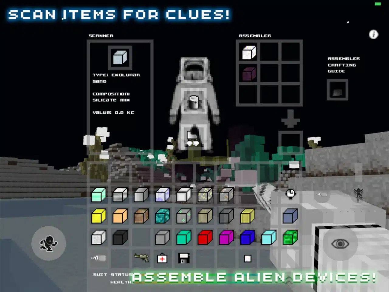 Investigate about aliens in Lunacraft on Windows.