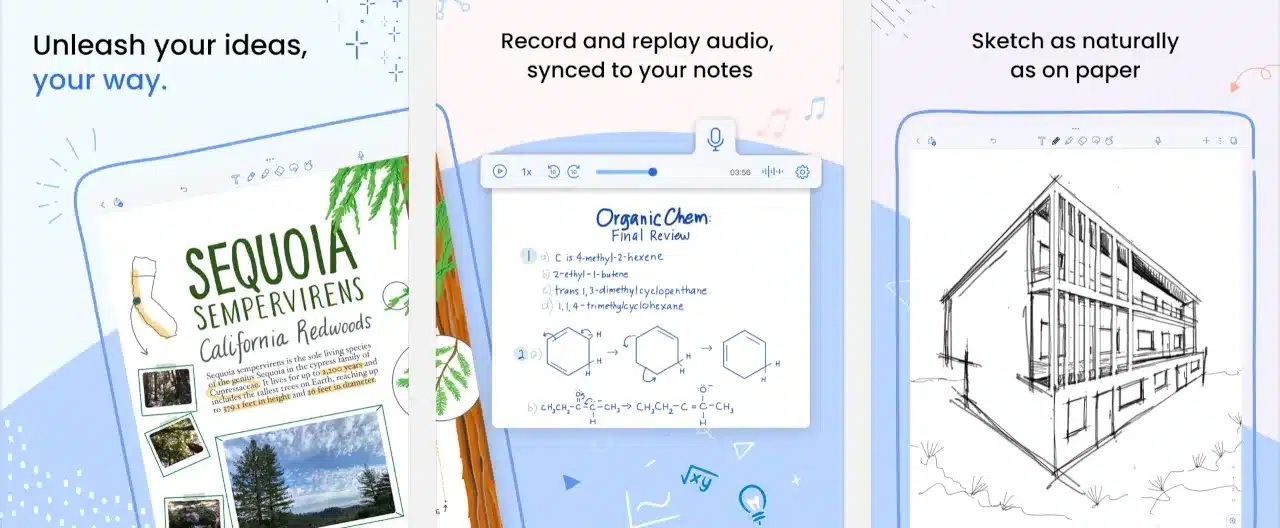 Notability app on Apple's devices available on Windows with emulators.