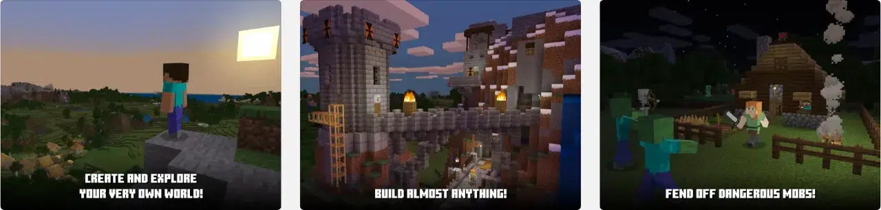 Minecraft for PC is a popular sandbox game available on all platforms.